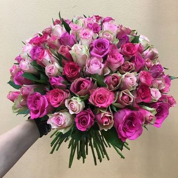 Букет 51 роза ,Кения, 40см